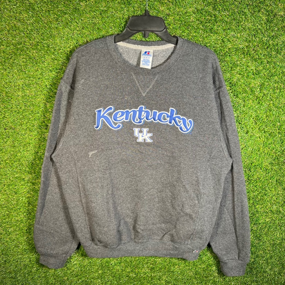 Russell Athletic Kentucky‎ Wildcats Crewneck Sweatshirt Grey Mens Medium